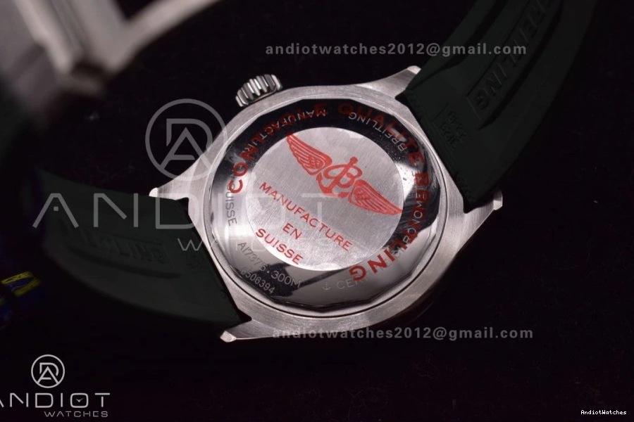 Rubber SuperOcean BLSF FashionForward 1:1 Automatic Orange 42 on Green Strap SS A 1164 Best Edition Dial 1226